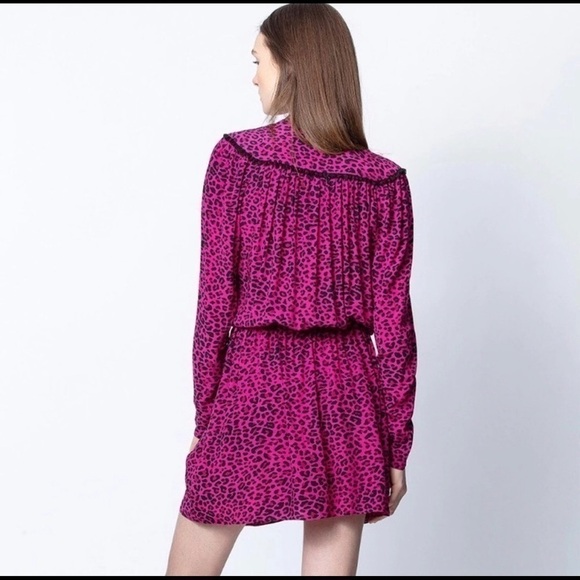 ZADIG & voltaire reveal leopard print mini dress size XS - Picture 13 of 13
